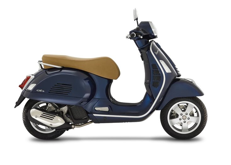 Vespa GTS 125 Blue met Motorscooter - Scooterspot 1000m2 scooterwinkel